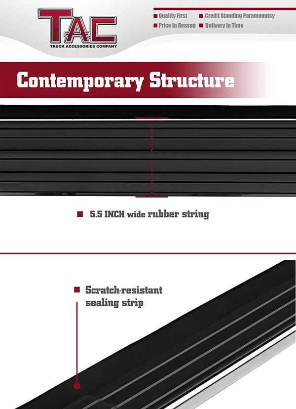 TAC ViewPoint Running Boards For 2016-2022 Honda Pilot SUV | Side Steps | Nerf Bars | Side Bars