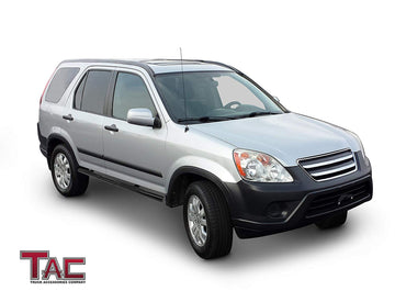 TAC 3" Gloss Black Side Steps Compatible with 2002-2006 Honda CRV| Running Boards| Side Bars| Step Rails| Nerf Bars| Rocker Slider| SUV Accessories (2 PCS) - 0