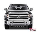 TAC Stainless Steel 3" Bull Bar For 2007-2021 Toyota Tundra Truck / 2008-2022 Toyota Sequoia SUV Front Bumper Brush Grille Guard Nudge Bar-2