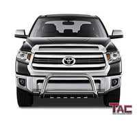 TAC Stainless Steel 3" Bull Bar For 2007-2021 Toyota Tundra Truck / 2008-2022 Toyota Sequoia SUV Front Bumper Brush Grille Guard Nudge Bar