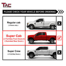 TAC 3" Gloss Black Side Steps Compatible with 1997-1998 F150/F250LD Super Cab 3 Door | 1999-2003 F150/F250LD Super Cab 4 Door (Incl. 04 Heritage)| Running Boards| Side Bars| Step Rails| Nerf Bars| Rocker Slider| Pickup Truck Accessories (2 PCS)-4
