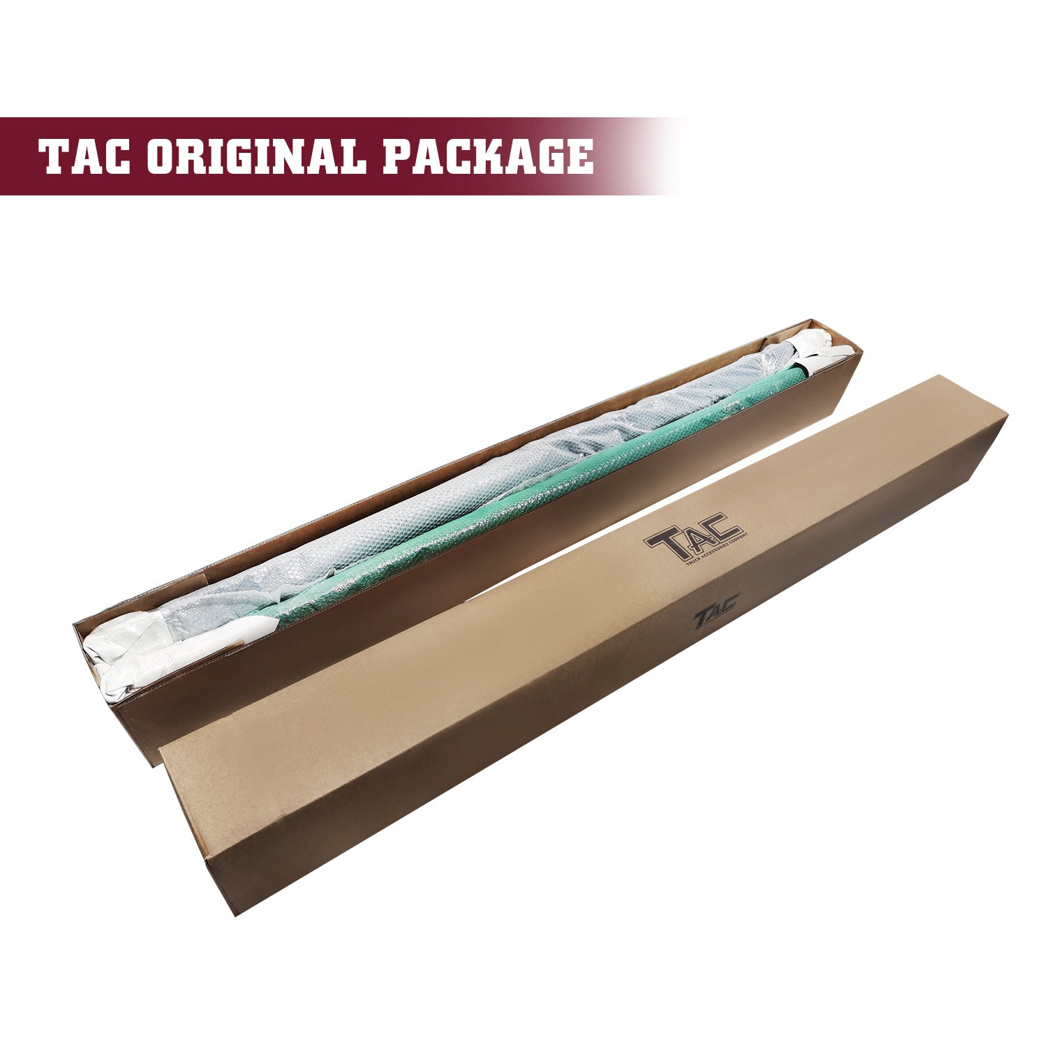 TAC Sidewinder Running Boards Fit 2015-2025 Ford F150 & 2022-2025 F150 Lightning EV SuperCrew Cab | 2017-2025 F250/350/450/550 Super Duty Crew Cab Truck 4" Drop Fine Texture Black Side Steps Nerf Bars Rock Slider Armor Accessories