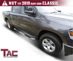 TAC Stainless Steel 3" Side Steps For 2019-2023 Dodge Ram 1500 Crew Cab (Excl. 2019-2023 RAM 1500 Classic) Truck | Running Boards | Nerf Bars | Side Bars