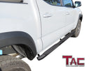 TAC Heavy Texture Black PNC Side Steps For 2005-2023 Toyota Tacoma Double Cab Truck | Running Boards | Nerf Bar | Side Bar-2