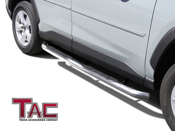 TAC Stainless Steel 3" Side Steps For 2019-2023 Toyota RAV4 SUV | Running Boards | Nerf Bar | Side Bar