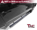 TAC Heavy Texture Black PNC Side Steps For 2019-2023 Dodge Ram 1500 Quad Cab (Excl. 2019-2023 RAM 1500 Classic) Truck | Running Boards | Nerf Bars | Side Bars