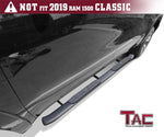 TAC Heavy Texture Black PNC Side Steps For 2019-2023 Dodge Ram 1500 Crew Cab (Excl. 2019-2023 RAM 1500 Classic) Truck | Running Boards | Nerf Bars | Side Bars