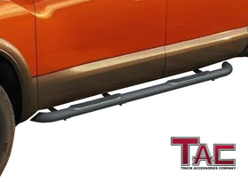 TAC 3" Texture Black Side Steps Compatible with 2004-2024 Nissan Titan Crew Cab | 2016-2024 Nissan Titan XD Crew Cab| Running Boards| Side Bars| Step Rails| Nerf Bars| Rocker Slider| Pickup Truck Accessories (2 PCS) - 0