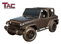 TAC Heavy Texture Black 3" Side Steps for 2007-2018 Jeep Wrangler JK 2 Door Truck | Side Steps | Nerf Bars | Side Bars