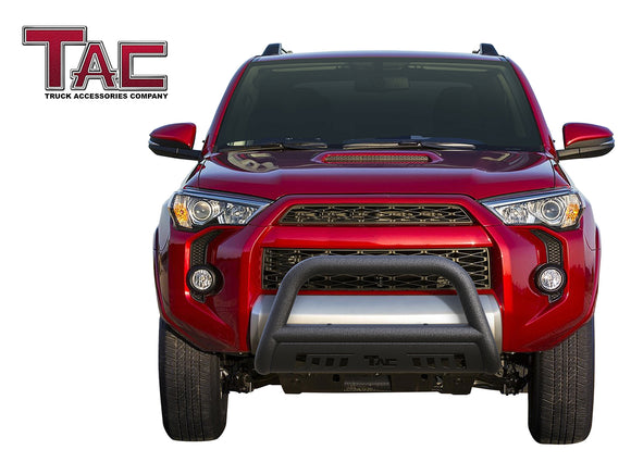 TAC Heavy Texture Black 3" Bull Bar for 2010-2024 Toyota 4Runner (Excl. 2014-2024 Limited / 2019-2021 Nightshade Edition/2022-2024 TRD Sport) SUV Front Bumper Grille Guard Brush Guard Off Road Accessories