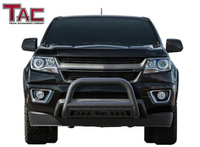 TAC Heavy Texture Black 3" Bull Bar for 2015-2022 Chevy Colorado (Exclude ZR2) / GMC Canyon Pickup Truck Front Bumper Brush Grille Guard Nudge Bar - 0