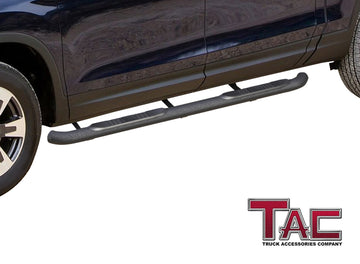 TAC 3" Texture Black Side Steps Compatible with 2017-2026 Honda Ridgeline| Running Boards| Side Bars| Step Rails| Nerf Bars| Rocker Slider| Pickup Truck Accessories (2 PCS) - 0