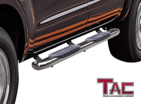 TAC Stainless Steel 5" Oval Bend Side Steps Running Boards for 2019-2023 Ford Ranger SuperCrew Cab Truck Pickup Side Bars Step Rails Nerf Bars (2 pcs)