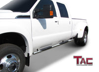 TAC Stainless Steel 5" Oval Straight Side Steps For 1999-2016 Ford F250/F350/F450/F550 Super Duty Crew Cab | Running Boards | Nerf Bar | Side Bar