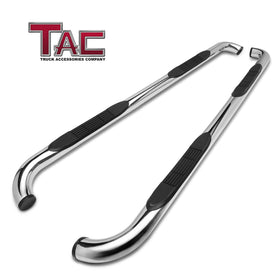 TAC 3" Stainless Steel Side Steps Compatible with 2020-2024 Toyota Highlander (Incl. Hybrid) | Running Boards| Side Bars| Step Rails| Nerf Bars| Rocker Slider| Pickup Truck Accessories (2 PCS)