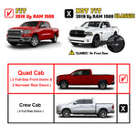 TAC Stainless Steel 4" Side Steps for 2019-2023 Dodge Ram 1500 Quad Cab (Excl. 2019-2023 RAM 1500 Classic) Truck | Running Boards | Nerf Bars | Side Bars
