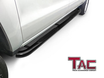 TAC 3" Gloss Black Side Steps Compatible with 2017-2026 Honda Ridgeline| Running Boards| Side Bars| Step Rails| Nerf Bars| Rocker Slider| Pickup Truck Accessories (2 PCS) - 0