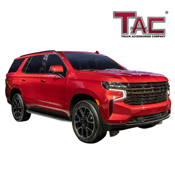 TAC Viewpoint Running Boards Compatible with 2021-2026 Chevy Tahoe/GMC Yukon(Excl. Yukon XL) SUV| 5.5 Inch Width| Side Steps| Nerf Bars| Step Rails| Aluminum| Black (2 PCS) - 0