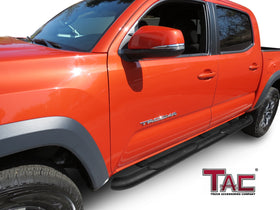 TAC 4" Side Steps for 2005-2023 Toyota Tacoma Double Cab Truck | Running Boards | Nerf Bars | Side Bars| Heavy Texture Black - 0