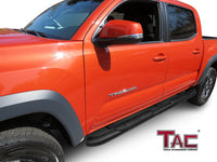 TAC Heavy Texture Black 4" Side Steps for 2005-2023 Toyota Tacoma Double Cab Truck | Running Boards | Nerf Bars | Side Bars