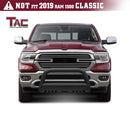 TAC Heavy Texture Black 3" Bull Bar For 2019-2024 Dodge Ram 1500 (Excl. Rebel & TRX Trim, 2019-2024 RAM 1500 Classic and 2020-2022 Ram 1500 Diesel Models) Front Bumper Brush Grille Guard Nudge Bar-2