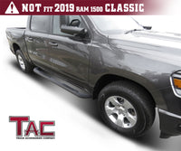 TAC Heavy Texture Black 3" Side Steps For 2019-2023 Dodge Ram 1500 Crew Cab (Excl. 2019-2023 RAM 1500 Classic) Truck | Running Boards | Nerf Bars | Side Bars