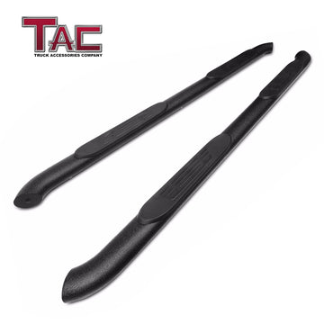 TAC Heavy Texture Black 4" Side Steps for 2005-2023 Toyota Tacoma Double Cab Truck | Running Boards | Nerf Bars | Side Bars
